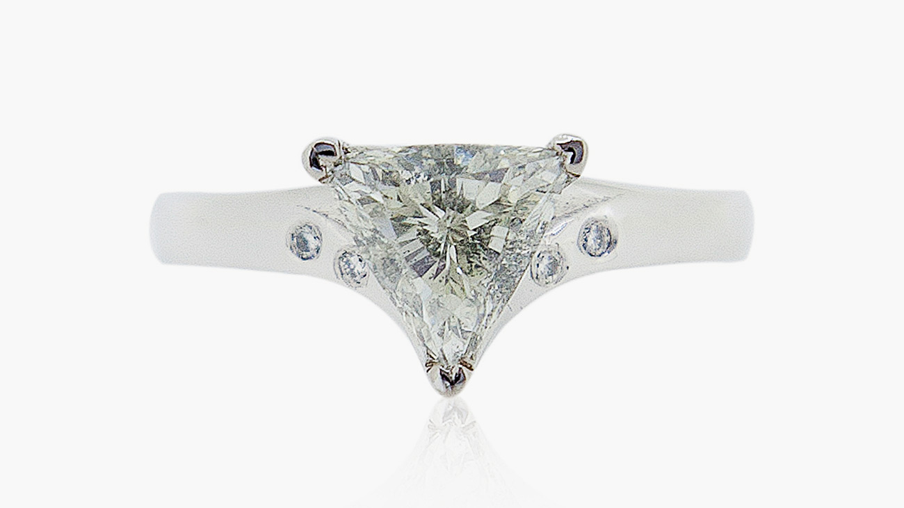 Trilliant Cut Ring