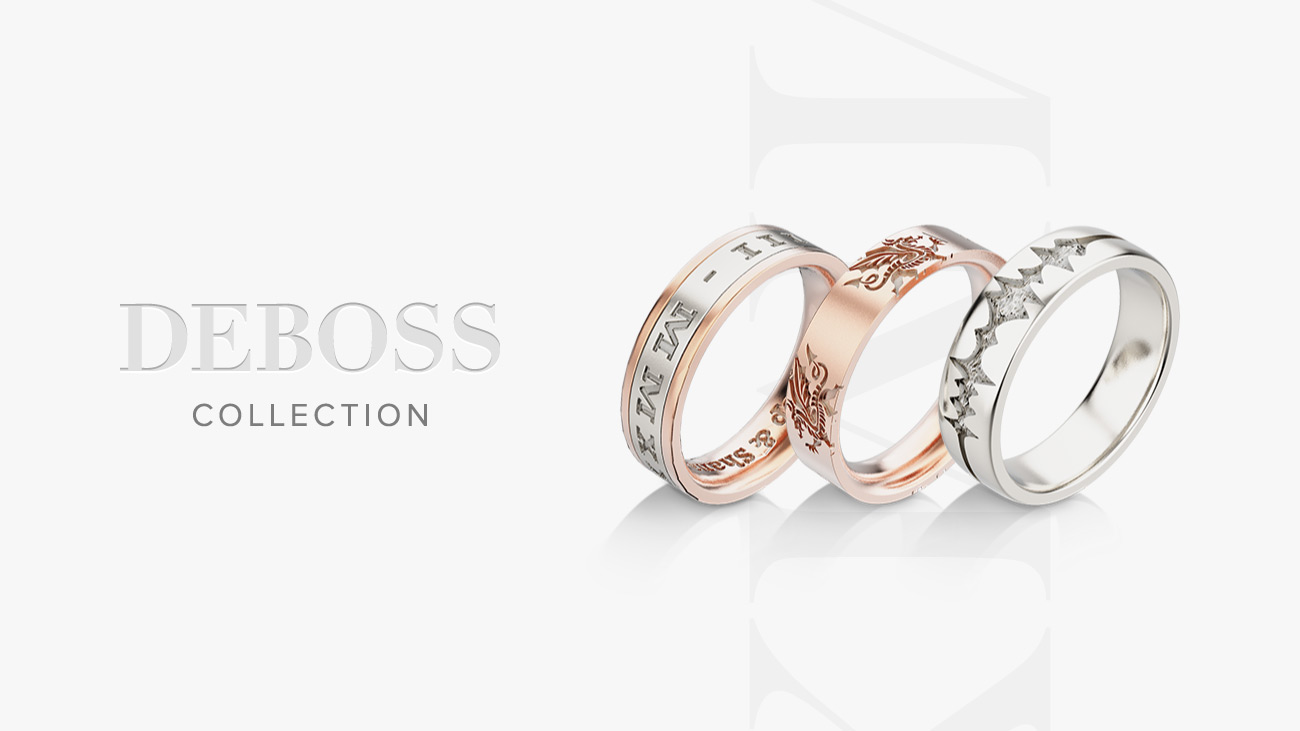 Deboss Ring Collection