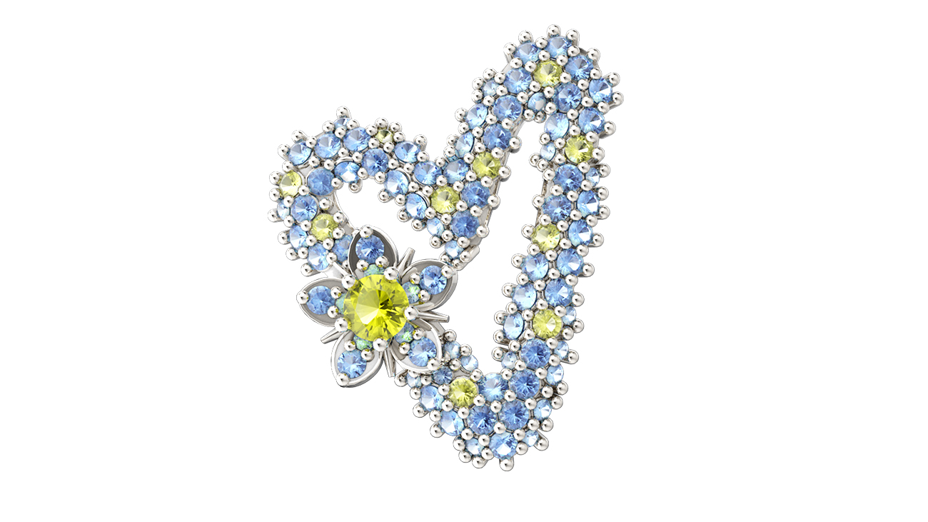 Forget Me Not Brooch