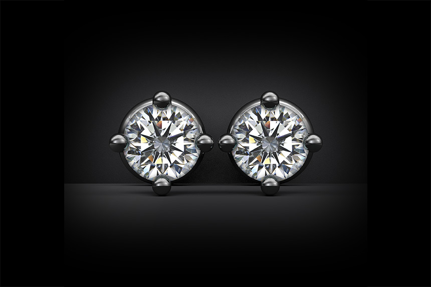 Diamond Stud Earrings  