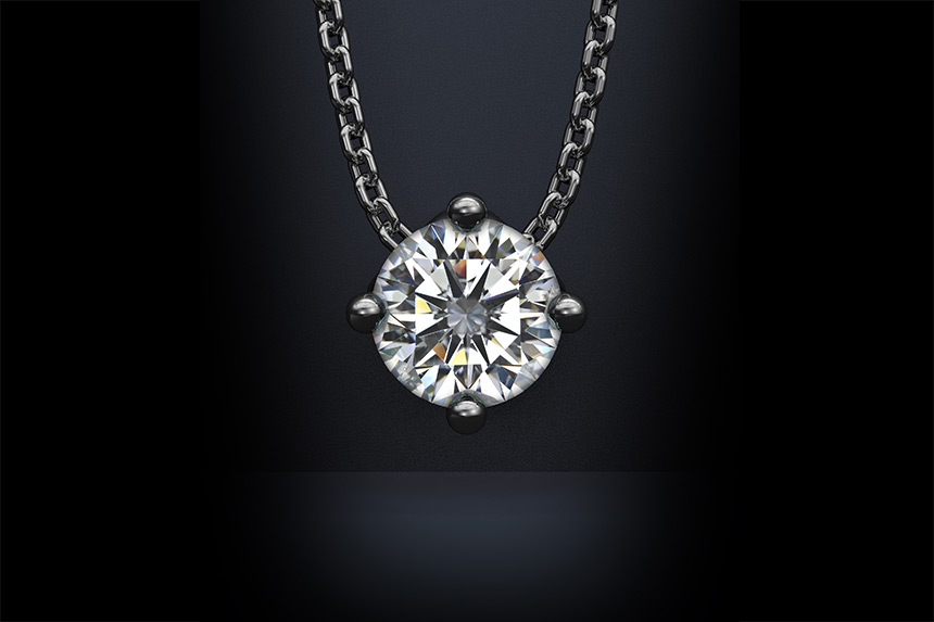 Diamond Pendant & Chain