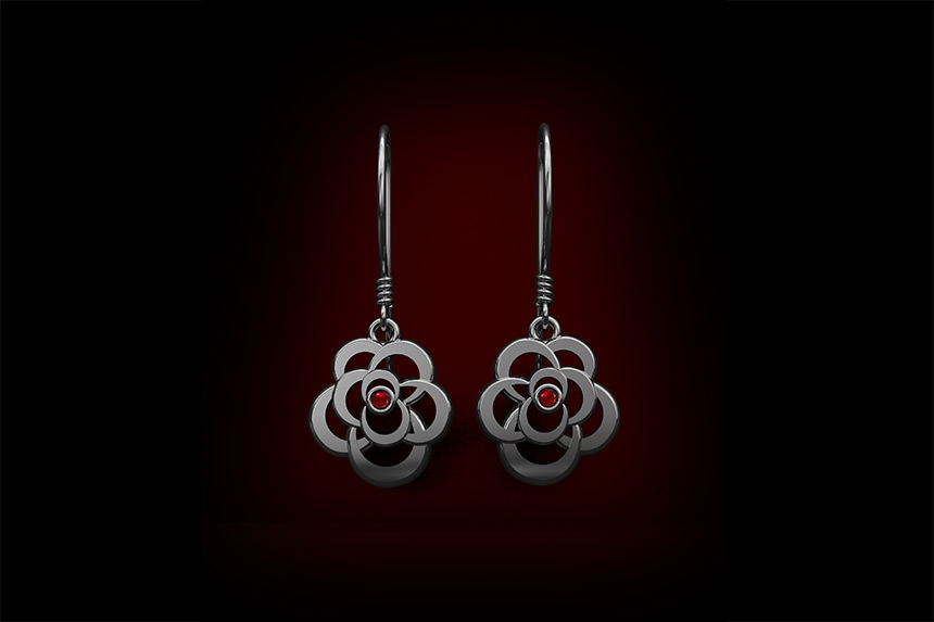 Ruby Rose Earrings