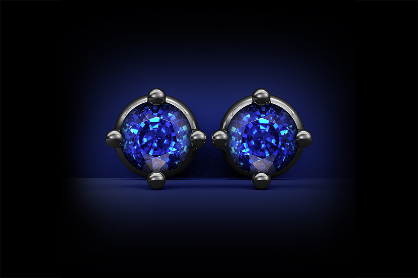 Sapphire Stud Earrings