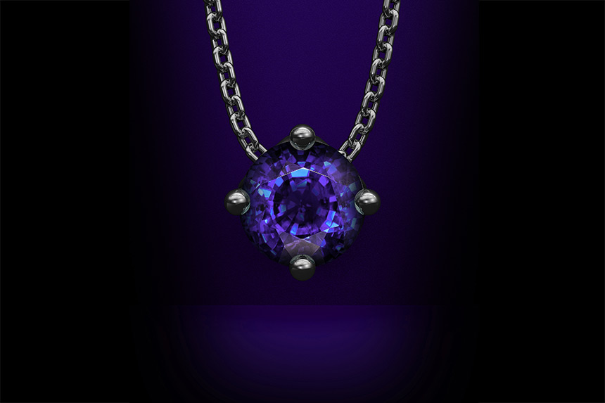 Tanzanite Pendant & Chain